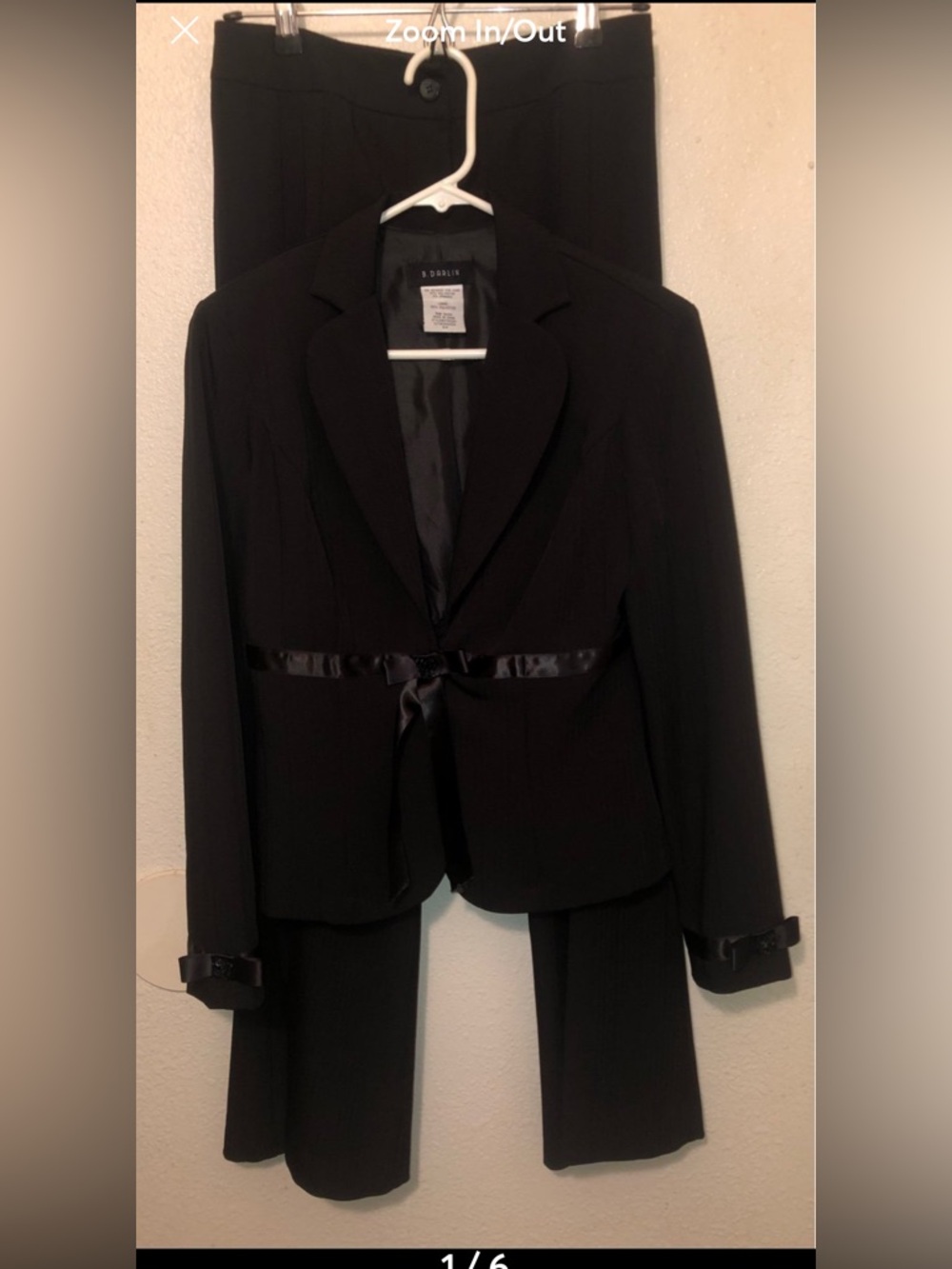 B. Darlin Black Festive Women’s Pantsuit Size 5/6